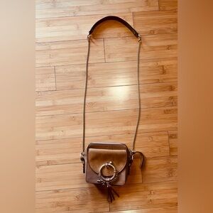Chic Brown Leather Crossbody Bag